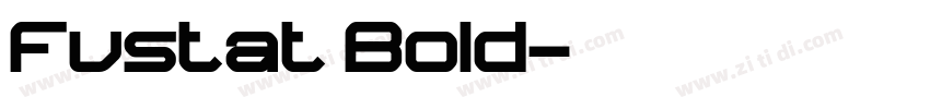 Fustat Bold字体转换